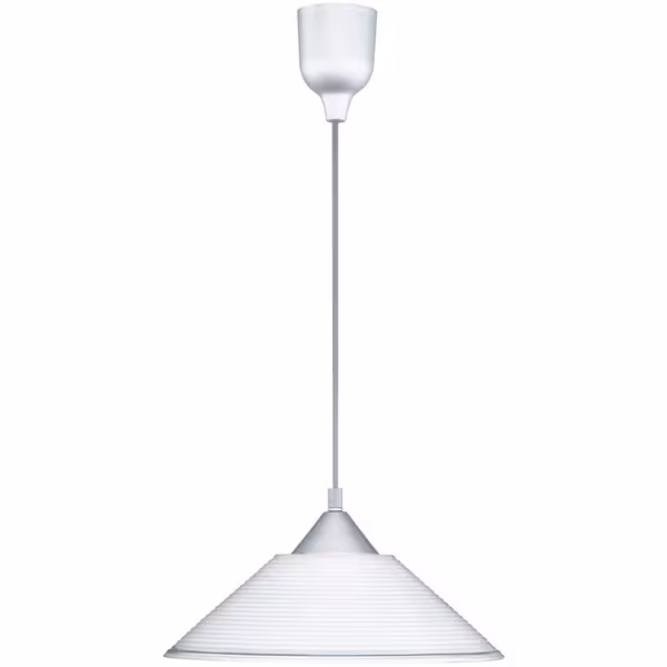 HLW LED Stoffen LED Hanglamp Trion Dikon - Witte LED Hanglamp met E27 Fitting, Rond Design HLW LED Stoffen LED Hanglamp Trion Dikon - Witte LED Hanglamp met E27 Fitting, Rond Design