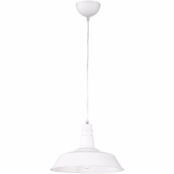 HLW LED White LED Pendant Lamp Trion Wulo - Round Aluminum, E27 Fitting, Matte White HLW LED White LED Pendant Lamp Trion Wulo - Round Aluminum, E27 Fitting, Matte White
