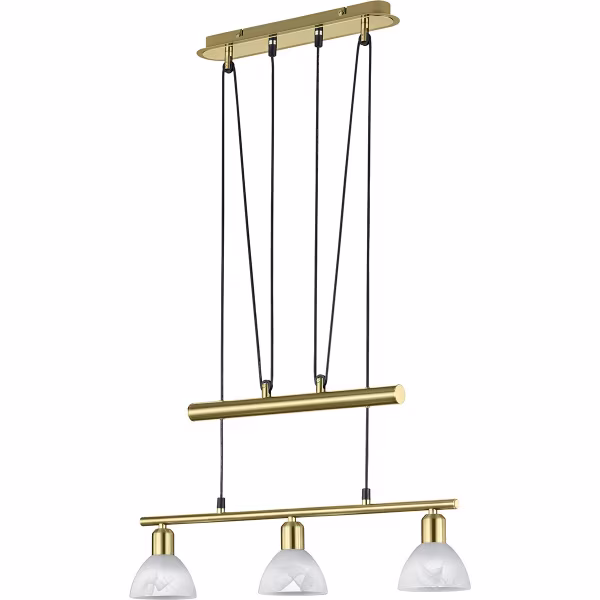 HLW LED Luxueuze Witte & Gouden LED Hanglamp - 3-lichts, Warm Wit 3000K, Aluminium HLW LED Luxueuze Witte & Gouden LED Hanglamp - 3-lichts, Warm Wit 3000K, Aluminium
