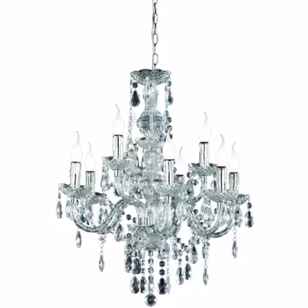 HLW LED LED Chandelier Trion Lucy - 9-light Round Matte Chrome Aluminum HLW LED LED Chandelier Trion Lucy - 9-light Round Matte Chrome Aluminum