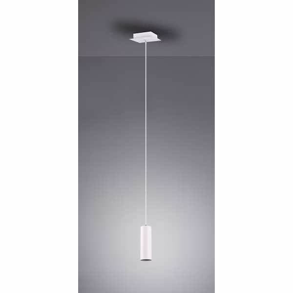 HLW LED Witte LED Hanglamp Trion Mary - Mat Wit Aluminium, GU10 Fitting, 1-lichts HLW LED Witte LED Hanglamp Trion Mary - Mat Wit Aluminium, GU10 Fitting, 1-lichts