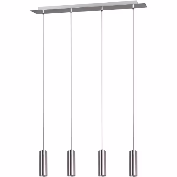 HLW LED LED Hanglamp Trion Mary - 4-lichts GU10 Fittingen, Mat Nikkel, Aluminium HLW LED LED Hanglamp Trion Mary - 4-lichts GU10 Fittingen, Mat Nikkel, Aluminium