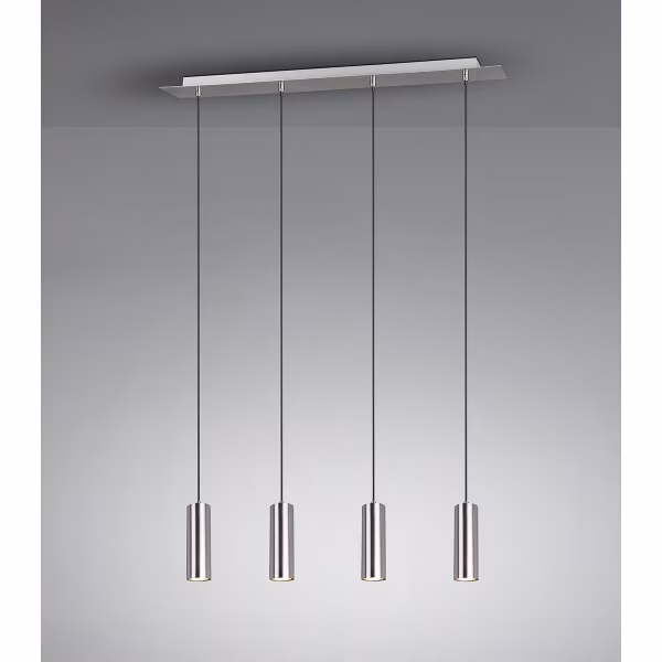 HLW LED LED Hanglamp Trion Mary - 4-lichts GU10 Fittingen, Mat Nikkel, Aluminium HLW LED LED Hanglamp Trion Mary - 4-lichts GU10 Fittingen, Mat Nikkel, Aluminium