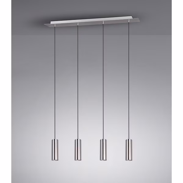 HLW LED LED Hanglamp Trion Mary - 4-lichts GU10 Fittingen, Mat Nikkel, Aluminium HLW LED LED Hanglamp Trion Mary - 4-lichts GU10 Fittingen, Mat Nikkel, Aluminium
