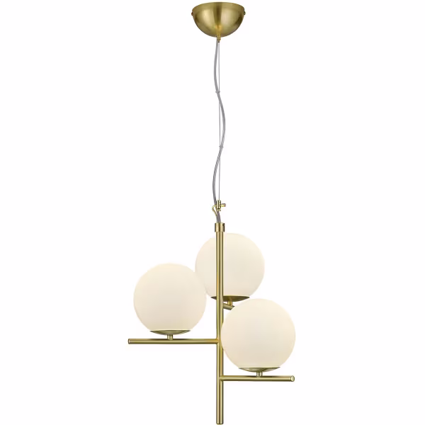 HLW LED LED Pendant Lamp Trion Pora - Stylish Gold LED Pendant Lamp with E14 Fitting, Round & Matte Gold HLW LED LED Pendant Lamp Trion Pora - Stylish Gold LED Pendant Lamp with E14 Fitting, Round & Matte Gold