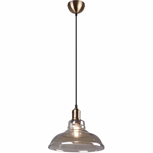 HLW LED Bronze LED Pendant Lamp Trion Aldin - Round, Aluminum, E27 Fitting HLW LED Bronze LED Pendant Lamp Trion Aldin - Round, Aluminum, E27 Fitting