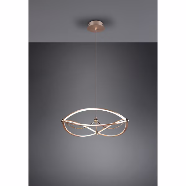 HLW LED Witte & Gouden Dimbare LED Hanglamp 42W - Warm Wit 3000K, Modern Design HLW LED Witte & Gouden Dimbare LED Hanglamp 42W - Warm Wit 3000K, Modern Design