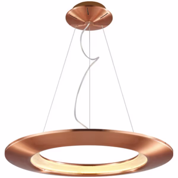 HLW LED LED Hanglamp 41W - Witte LED Hanglamp met Neutraal Wit Licht 4000K in Koper Aluminium HLW LED LED Hanglamp 41W - Witte LED Hanglamp met Neutraal Wit Licht 4000K in Koper Aluminium
