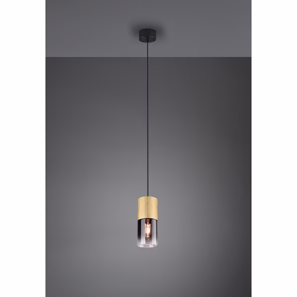 HLW LED Gouden LED Hanglamp Trion Roba - Mat Goud Aluminium, Rookglas, E27 Fitting HLW LED Gouden LED Hanglamp Trion Roba - Mat Goud Aluminium, Rookglas, E27 Fitting