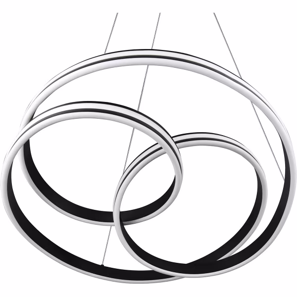 HLW LED LED Hanglamp Trion Yarino 60W - Dimbaar, Aanpasbare Kleur & Mat Zwart HLW LED LED Hanglamp Trion Yarino 60W - Dimbaar, Aanpasbare Kleur & Mat Zwart