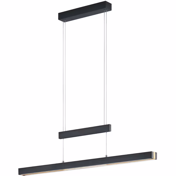 HLW LED Matte Black LED Pendant Lamp Trion Trojan 45W with Up & Down Lighting and Adjustable Color HLW LED Matte Black LED Pendant Lamp Trion Trojan 45W with Up & Down Lighting and Adjustable Color