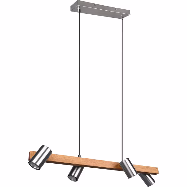 HLW LED LED Pendant Lamp Trion Milona - 4-light Round, Matte Brown/Nickel, Aluminum HLW LED LED Pendant Lamp Trion Milona - 4-light Round, Matte Brown/Nickel, Aluminum