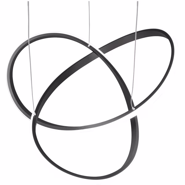 HLW LED LED Hanglamp Dimbaar - Mat Zwarte & Witte LED Hanglamp 27.5W Natuurlijk Wit HLW LED LED Hanglamp Dimbaar - Mat Zwarte & Witte LED Hanglamp 27.5W Natuurlijk Wit