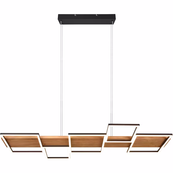 HLW LED LED Pendant Lamp 42W - Dimmable, Black & White - Warm White 3000K - Stylish Lighting HLW LED LED Pendant Lamp 42W - Dimmable, Black & White - Warm White 3000K - Stylish Lighting