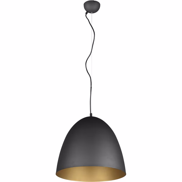 HLW LED Mat Zwarte & Gouden LED Hanglamp Trion Lopez XL – 1-lichts, E27, Aluminium HLW LED Mat Zwarte & Gouden LED Hanglamp Trion Lopez XL – 1-lichts, E27, Aluminium