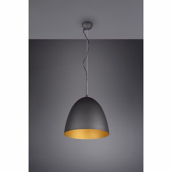 HLW LED Mat Zwarte & Gouden LED Hanglamp Trion Lopez XL – 1-lichts, E27, Aluminium HLW LED Mat Zwarte & Gouden LED Hanglamp Trion Lopez XL – 1-lichts, E27, Aluminium