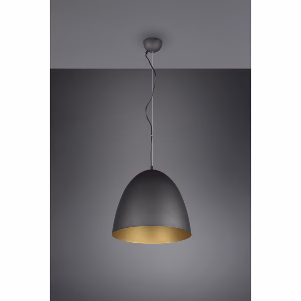 HLW LED Mat Zwarte & Gouden LED Hanglamp Trion Lopez XL – 1-lichts, E27, Aluminium HLW LED Mat Zwarte & Gouden LED Hanglamp Trion Lopez XL – 1-lichts, E27, Aluminium