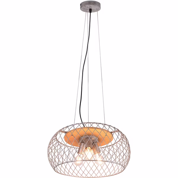 HLW LED LED Hanglamp Trion Tymon - 3-lichts Rond Aluminium met Antiek Nikkel HLW LED LED Hanglamp Trion Tymon - 3-lichts Rond Aluminium met Antiek Nikkel
