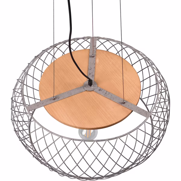 HLW LED LED Hanglamp Trion Tymon - 3-lichts Rond Aluminium met Antiek Nikkel HLW LED LED Hanglamp Trion Tymon - 3-lichts Rond Aluminium met Antiek Nikkel