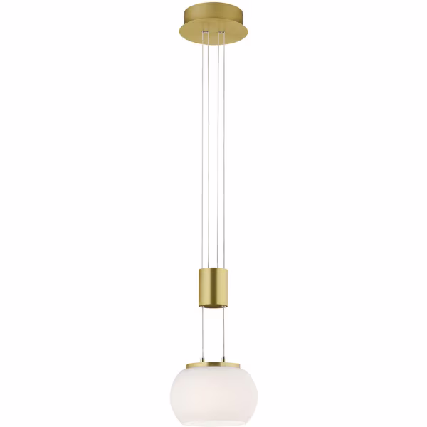 HLW LED White & Gold Dimmable LED Pendant Lamp 8W - Warm White Light 3000K HLW LED White & Gold Dimmable LED Pendant Lamp 8W - Warm White Light 3000K