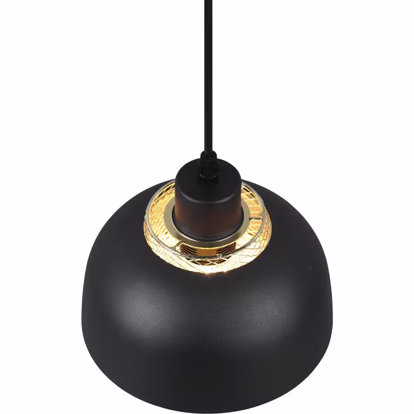 HLW LED Black LED Pendant Lamp Trion Palmo - Matte Black Aluminum, E27, 1-light, Adjustable HLW LED Black LED Pendant Lamp Trion Palmo - Matte Black Aluminum, E27, 1-light, Adjustable