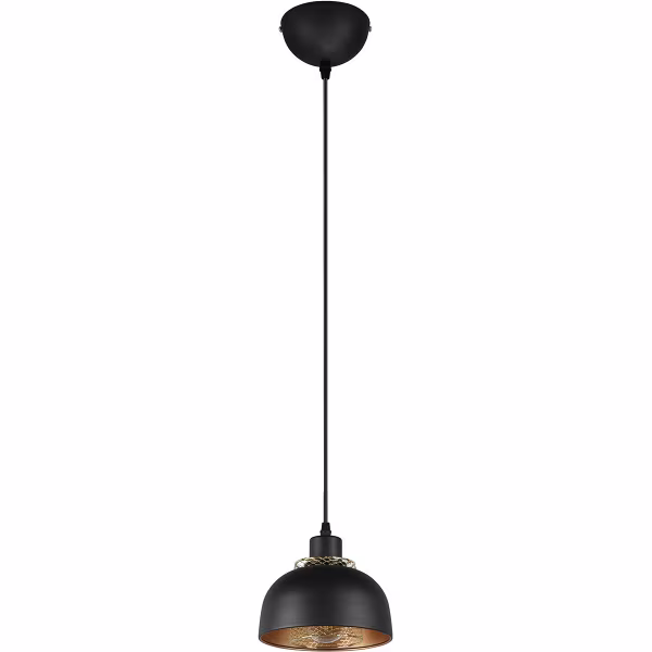 HLW LED Black LED Pendant Lamp Trion Palmo - Matte Black Aluminum, E27, 1-light, Adjustable HLW LED Black LED Pendant Lamp Trion Palmo - Matte Black Aluminum, E27, 1-light, Adjustable