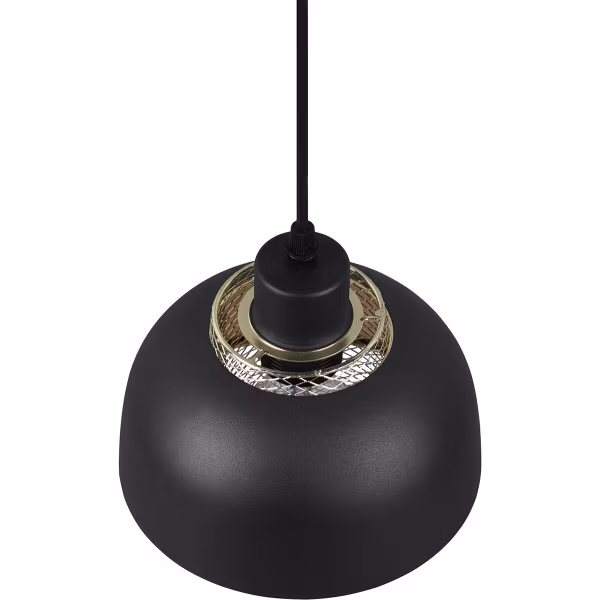 HLW LED Black LED Pendant Lamp Trion Palmo - Matte Black Aluminum, E27, 1-light, Adjustable HLW LED Black LED Pendant Lamp Trion Palmo - Matte Black Aluminum, E27, 1-light, Adjustable