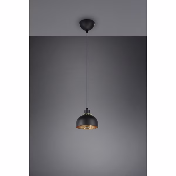 HLW LED Black LED Pendant Lamp Trion Palmo - Matte Black Aluminum, E27, 1-light, Adjustable HLW LED Black LED Pendant Lamp Trion Palmo - Matte Black Aluminum, E27, 1-light, Adjustable
