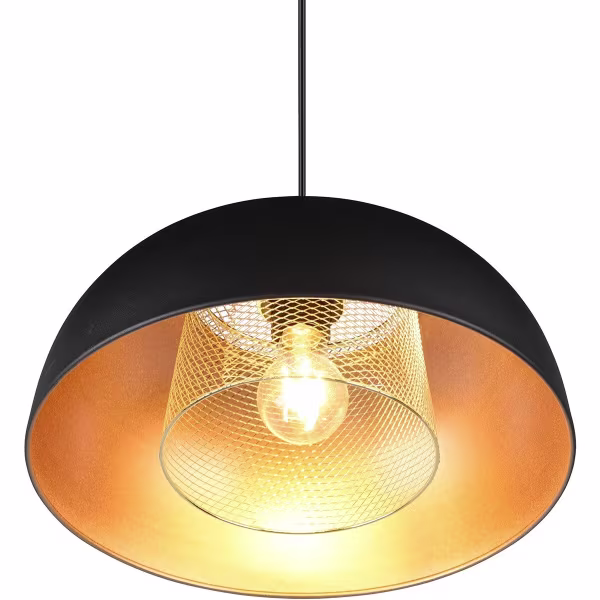 HLW LED Black LED Pendant Lamp Trion Palmo XL - Matte Black Aluminum, E27, 1-light HLW LED Black LED Pendant Lamp Trion Palmo XL - Matte Black Aluminum, E27, 1-light