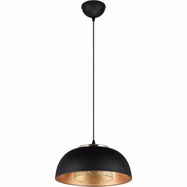 HLW LED Black LED Pendant Lamp Trion Palmo XL - Matte Black Aluminum, E27, 1-light HLW LED Black LED Pendant Lamp Trion Palmo XL - Matte Black Aluminum, E27, 1-light