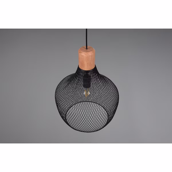 HLW LED Matte Black LED Pendant Lamp Trion Jenna XL - Aluminum, E27, Height Adjustable HLW LED Matte Black LED Pendant Lamp Trion Jenna XL - Aluminum, E27, Height Adjustable