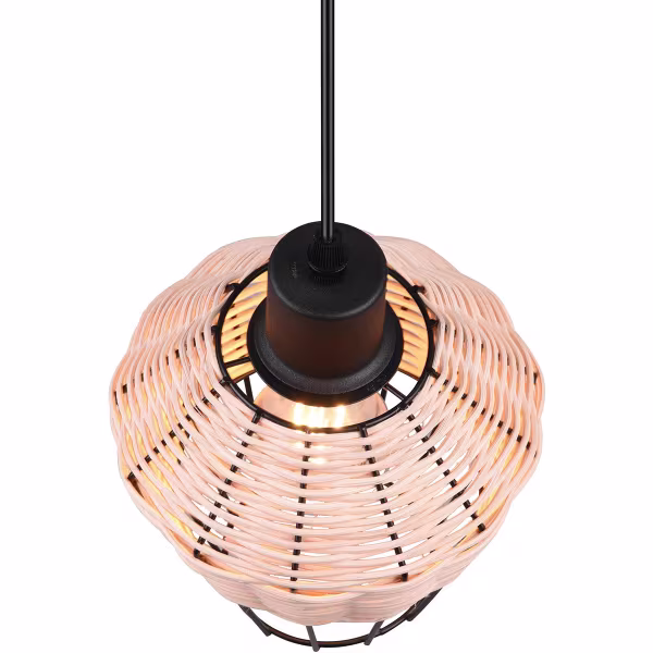 HLW LED LED Pendant Lamp Trion Bera - 1-light, E27 Fitting, Round Brown Aluminum HLW LED LED Pendant Lamp Trion Bera - 1-light, E27 Fitting, Round Brown Aluminum