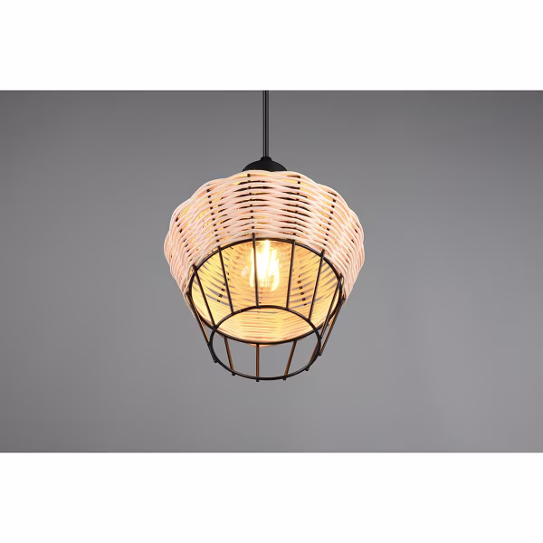 HLW LED LED Pendant Lamp Trion Bera - 1-light, E27 Fitting, Round Brown Aluminum HLW LED LED Pendant Lamp Trion Bera - 1-light, E27 Fitting, Round Brown Aluminum