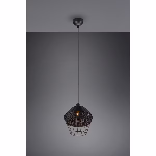 HLW LED LED Hanglamp Trion Bera XL - Zwarte LED Hanglamp met E27 fitting, verstelbaar en duurzaam HLW LED LED Hanglamp Trion Bera XL - Zwarte LED Hanglamp met E27 fitting, verstelbaar en duurzaam