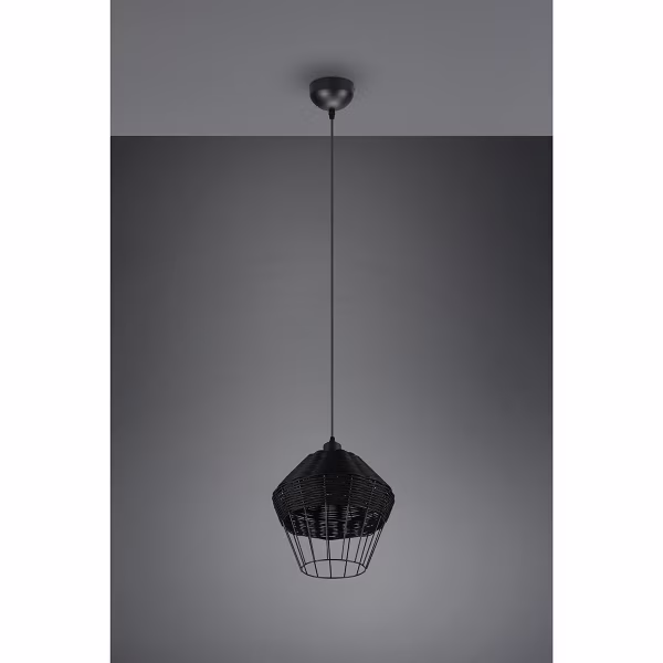 HLW LED LED Hanglamp Trion Bera XL - Zwarte LED Hanglamp met E27 fitting, verstelbaar en duurzaam HLW LED LED Hanglamp Trion Bera XL - Zwarte LED Hanglamp met E27 fitting, verstelbaar en duurzaam