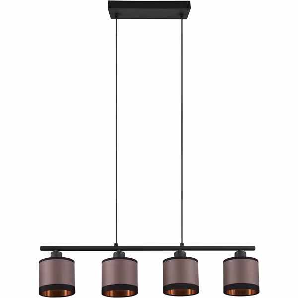 HLW LED Metal LED Pendant Lamp Trion Vamos - Black 4-light LED Pendant Lamp E14 HLW LED Metal LED Pendant Lamp Trion Vamos - Black 4-light LED Pendant Lamp E14