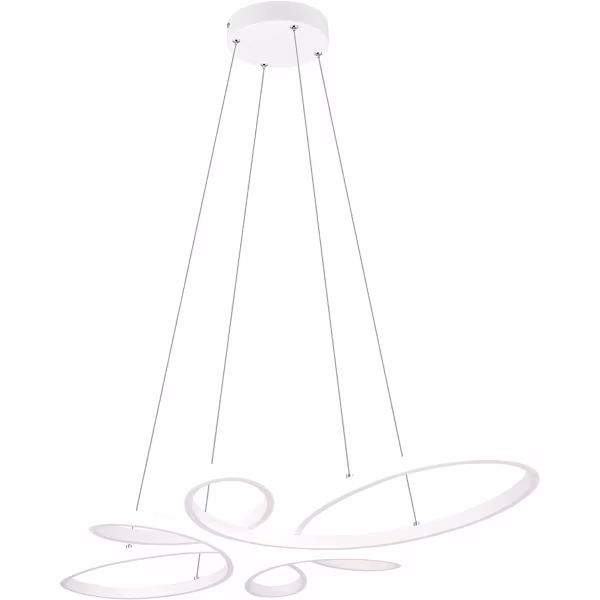 HLW LED Stijlvolle Dimbare LED Hanglamp 32W - Mat Wit Metaal, Neutraal Wit Licht HLW LED Stijlvolle Dimbare LED Hanglamp 32W - Mat Wit Metaal, Neutraal Wit Licht