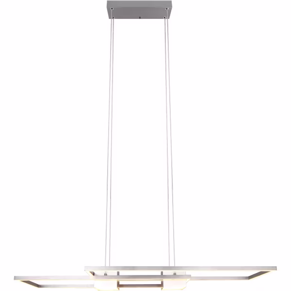 HLW LED LED Pendant Lamp Trion Zuru 37W - Dimmable, Adjustable Color, Matte Nickel Aluminum HLW LED LED Pendant Lamp Trion Zuru 37W - Dimmable, Adjustable Color, Matte Nickel Aluminum