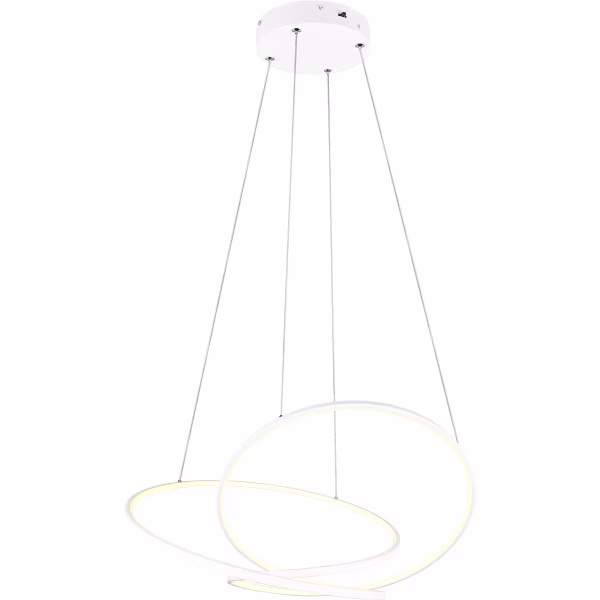 HLW LED 52W Dimmable LED Pendant Lamp - Matte White Metal Design with Adjustable Color HLW LED 52W Dimmable LED Pendant Lamp - Matte White Metal Design with Adjustable Color