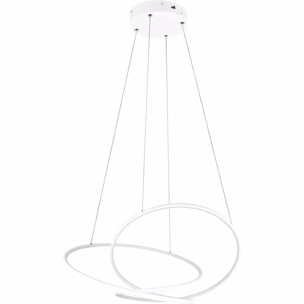 HLW LED 52W Dimmable LED Pendant Lamp - Matte White Metal Design with Adjustable Color HLW LED 52W Dimmable LED Pendant Lamp - Matte White Metal Design with Adjustable Color