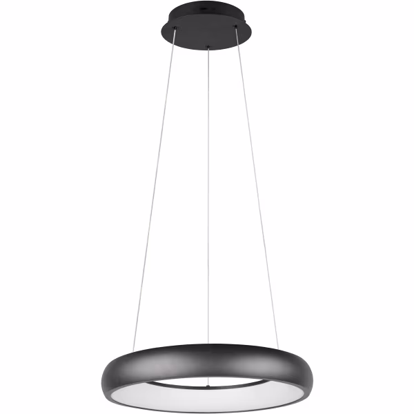 HLW LED Trion Kardo 29W Dimbare Zwarte Metalen LED Hanglamp met Aanpasbare Kleur HLW LED Trion Kardo 29W Dimbare Zwarte Metalen LED Hanglamp met Aanpasbare Kleur