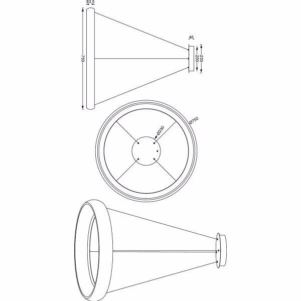 HLW LED Modern Dimmable LED Pendant Light 59W - Matte White, Metal & Adjustable HLW LED Modern Dimmable LED Pendant Light 59W - Matte White, Metal & Adjustable