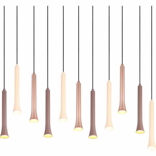 HLW LED Dimmable Black LED Pendant Lamp Trion Ato - Metal Design, 11x 3W, Adjustable Color HLW LED Dimmable Black LED Pendant Lamp Trion Ato - Metal Design, 11x 3W, Adjustable Color