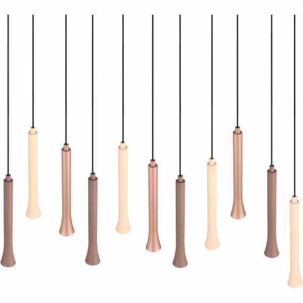 HLW LED Dimmable Black LED Pendant Lamp Trion Ato - Metal Design, 11x 3W, Adjustable Color HLW LED Dimmable Black LED Pendant Lamp Trion Ato - Metal Design, 11x 3W, Adjustable Color