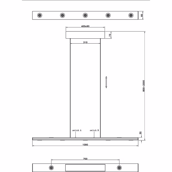 HLW LED Dimmable Black LED Pendant Light 5W - Metal LED Lamp with Adjustable Color HLW LED Dimmable Black LED Pendant Light 5W - Metal LED Lamp with Adjustable Color