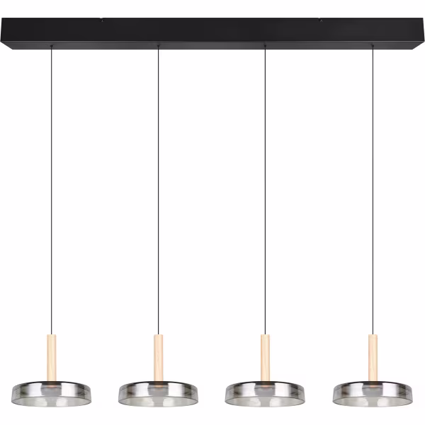 HLW LED Moderne Metalen Dimbare LED Hanglamp 30W - Zwart & Wit, Warm Wit Licht HLW LED Moderne Metalen Dimbare LED Hanglamp 30W - Zwart & Wit, Warm Wit Licht