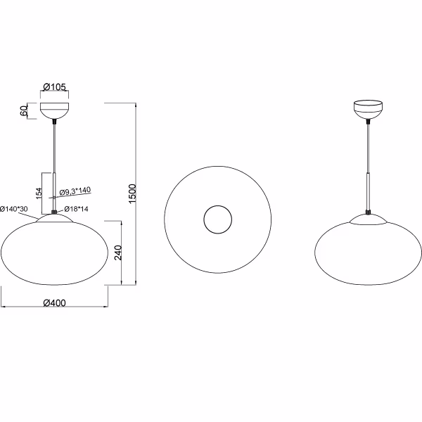 HLW LED Metalen Gouden LED Hanglamp Trion Ferdi – 1-lichts, E27, 40cm Rond HLW LED Metalen Gouden LED Hanglamp Trion Ferdi – 1-lichts, E27, 40cm Rond
