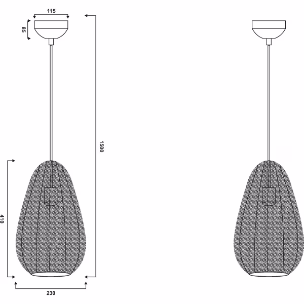 HLW LED Elegant Metalen LED Hanglamp - Bronzen LED Lamp 23 cm Rond - Verstelbaar HLW LED Elegant Metalen LED Hanglamp - Bronzen LED Lamp 23 cm Rond - Verstelbaar