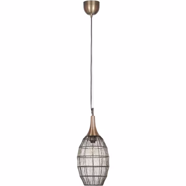 HLW LED Bronze Metal LED Pendant Lamp - Energy Efficient with E27 Fitting and Adjustable Height HLW LED Bronze Metal LED Pendant Lamp - Energy Efficient with E27 Fitting and Adjustable Height