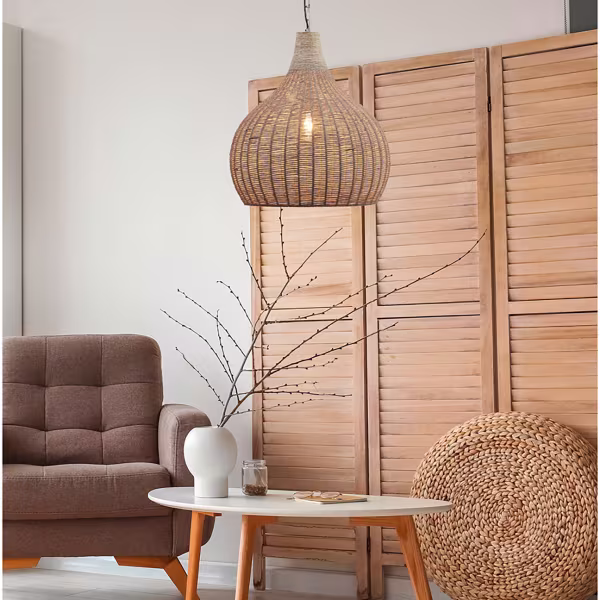 HLW LED LED Pendant Lamp Trion Jen - Boho Pendant Lighting 54 cm Brown - E27 LED bulb HLW LED LED Pendant Lamp Trion Jen - Boho Pendant Lighting 54 cm Brown - E27 LED bulb